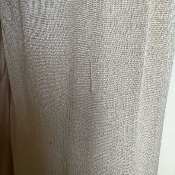 Mahina ~ Ivory Jumpsuit~lightweight gauze like fabric~broidered bodice ~ size M - Picture 8 of 14